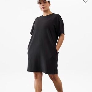 NWT Athleta Ribbed T-Shirt Dress with pockets